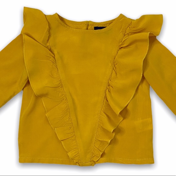 Andy & Evan Other - Andy & Evan Beautiful Gold Ruffled Blouse, size 3T